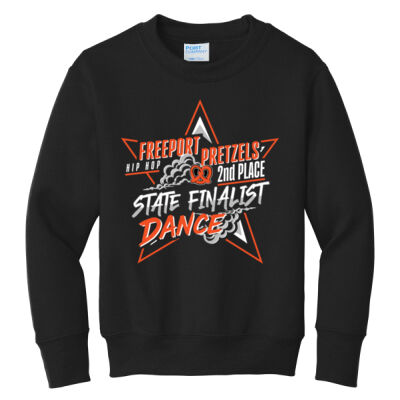 Freeport Dance 2nd Place State Finals - Youth Core Fleece Crewneck Sweatshirt Thumbnail